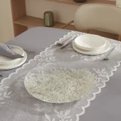Karaca Home Autumn Dekoratif Tabak Gümüş thumbnail 2