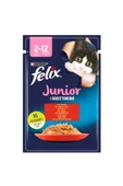 FELIX JUNIOR AGAIL GiJ Beef 85g 26 Adet thumbnail 2