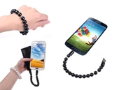 Android Boncuk Tasarımlı Bileklik Şeklinde Şarj Data Kablosu thumbnail 1