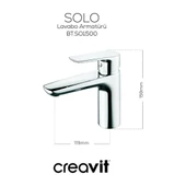 Solo Krom Lavabo Bataryası SO1500 thumbnail 4
