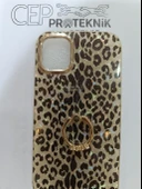 iPhone 14 leopar desenli kılıf thumbnail 1