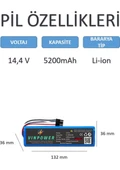 Xıaomı Mop 2 Pro + 3D robot Süpürge Batarya 5200 Mah thumbnail 5
