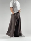 Oversize Samurai Kahve Erkek Pantolon COC2907 thumbnail 2
