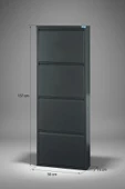 Metal Ayakkabılık 4'lü Model  Antrasit thumbnail 7