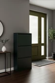 Metal Ayakkabılık 3'lü Model  Siyah thumbnail 1