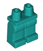Lego Minifigure Decorated Legs 970c00 Dark Turquoise thumbnail 1
