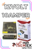 Hightek 12V 10A METAL KALIN KASA ADAPTÖR thumbnail 5
