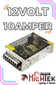 Hightek 12V 10A METAL KALIN KASA ADAPTÖR thumbnail 4