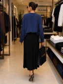 Misswhence İpek Bluz 39023 LACİVERT thumbnail 2