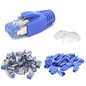 Cat. 7 RJ45 Kılıf - Mavi thumbnail 3