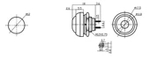 "184" 12 mm Push Buton - Yeşil thumbnail 2