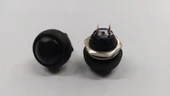 "184" 12 mm Siyah Push Buton - 10 Adet thumbnail 2