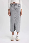 A9585 Long Fit Jean Uzun Etek thumbnail 1