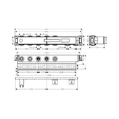 Hansgrohe RainSelect İç set 3 çıkış için thumbnail 3