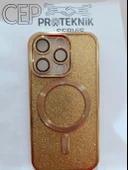 iPhone 14 Pro sarı simli kılıf thumbnail 1