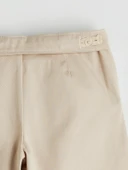 LCW Kids Bej Basic Gabardin Kız Çocuk Şort Etek thumbnail 6