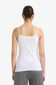 Defacto M6858AZWT34 Beyaz Regular Fit Pamuklu Atlet thumbnail 4