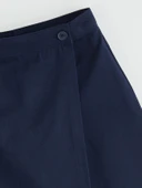 LCW Kids Lacivert Basic Gabardin Kız Çocuk Şort Etek thumbnail 3