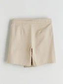 LCW Kids Bej Basic Gabardin Kız Çocuk Şort Etek thumbnail 7