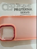 iPhone 14 Pro şeffaf pembe kılıf thumbnail 3