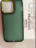 iPhone 14 Pro şeffaf yeşil renk kılıf thumbnail 1