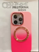 iPhone 14 Pro pembe  renkli kılıf thumbnail 1
