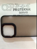 iPhone 14 Pro şeffaf siyah kılıf thumbnail 3