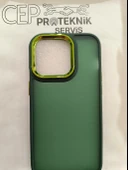 iPhone 14 Pro şeffaf yeşil renk kılıf thumbnail 2