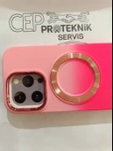 iPhone 14 Pro pembe  renkli kılıf thumbnail 3