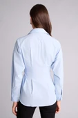 Defacto G8610AXBE744 Mavi Fıtted Poplin Gömlek thumbnail 5