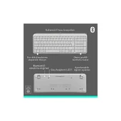 Logitech MK250 Kablosuz Klavye Mouse Seti - Beyaz thumbnail 5