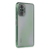 Redmi Note 10 Pro Kılıf Lensli Silikon - Yeşil thumbnail 1