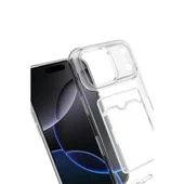 İphone 17 Pro Max Kart Şeffaf Silikon - Şeffaf thumbnail 2