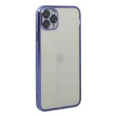 İphone 11 Pro Max Kılıf Lensli Silikon - Mor thumbnail 3