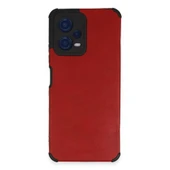 Redmi Note 12 5g Kılıf Loop Deri Silikon - Kırmızı thumbnail 1