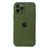 İphone 12 Pro Max Kılıf Fly Lens Silikon - Yeşil thumbnail 1