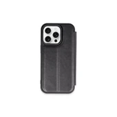 İphone 15 Pro Max Kılıf Flip Cover - Siyah thumbnail 1