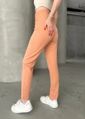 Beli lastikli karamel pantolon thumbnail 5