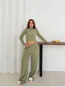 Balıkçı yaka örme takım mint thumbnail 4