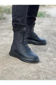 Kömür Cilt Uzun Bağcıklı Bot thumbnail 4