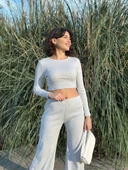 Bol paça altüst takım gri w1197 thumbnail 3