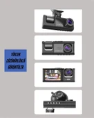 G-sensörlü 3'lü Kayıtlı Araç Kamerası thumbnail 4