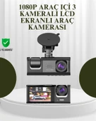 G-sensörlü 3'lü Kayıtlı Araç Kamerası thumbnail 1