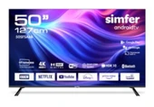 Simfer 50SFSA6B 127 Ekran 50 " Android LED 4K UHD Televizyon thumbnail 1