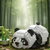 LZ-8804  DİNLENEN PANDA 340 PARÇA BLOCK OYUNCAK thumbnail 3