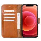 Apple iPhone 12 Pro Max Uyumlu Deri Cüzdanlı Kılıf RST2EF Taba thumbnail 2