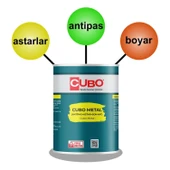 Cubo Metal Pas Boyası Beyaz 2,5 Litre thumbnail 2