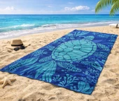Özdilek Nice Plaj Havlusu (70x150)-Ocean Turtle thumbnail 1