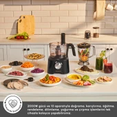Karaca Mastermaid Power Multifunctional 10 in 1 Mutfak Robotu 2000W Black thumbnail 3