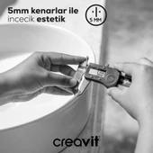 Creavit LP146 LOOP Masa Üstü Çanak Lavabo Beyaz 45cm thumbnail 3